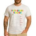 5th Grade Teacher Report Card Appreciation Men Women Men's Casual T-Shirt White 5th Grade Teacher Report Card Appreciation Men Women Men's Casual T-Shirt White