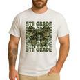5th Grade Teacher Student Camo Bow Back To School Men's Casual T-Shirt White