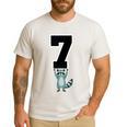 6 7 Matching Teachers Halloween Costume Raccoon Men's Casual T-Shirt White