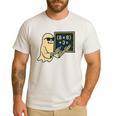 67 Teacher Halloween Skeleton Ghost Six Seven Meme Math Men's Casual T-Shirt White