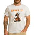 Admit It You Low Key Love Art Bruh Halloween Art Teacher Men's Casual T-Shirt White