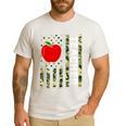 American Flag Camouflage Teacher Patriotic 4th Of July Men's Casual T-Shirt White American Flag Camouflage Teacher Patriotic 4th Of July Men's Casual T-Shirt White