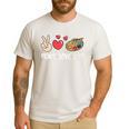 Art Teacher Peace Love Art For Artists And Painters Men's Casual T-Shirt White Art Teacher Peace Love Art For Artists And Painters Men's Casual T-Shirt White