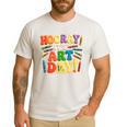 Back To School Hooray It's Art Day Art Teacher Artist Men's Casual T-Shirt White Back To School Hooray It's Art Day Art Teacher Artist Men's Casual T-Shirt White