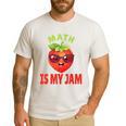 Back To School Math Is My Jam Math Teacher Men's Casual T-Shirt White Back To School Math Is My Jam Math Teacher Men's Casual T-Shirt White