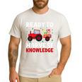 Back To School Teacher Farming Tractor Farmer Kids 100th Day Men's Casual T-Shirt White
