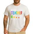 Battery Life Of A Teacher School Teacher Appreciation Men's Casual T-Shirt White Battery Life Of A Teacher School Teacher Appreciation Men's Casual T-Shirt White