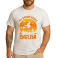 My Broom Broke So Now I Teach English Halloween Teacher Men's Casual T-Shirt White