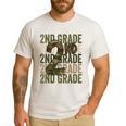 Camo Team 2nd Grade Squad Back To School Teacher Kids Boys Men's Casual T-Shirt White