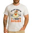 You Can't Scare Me I Teach Daycare Teacher Halloween Ghost Men's Casual T-Shirt White You Can't Scare Me I Teach Daycare Teacher Halloween Ghost Men's Casual T-Shirt White