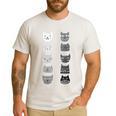Cat Themed Artist Value Scale Educational Art Teacher Men's Casual T-Shirt White Cat Themed Artist Value Scale Educational Art Teacher Men's Casual T-Shirt White