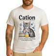 Cation Shirt Cat Science Chemistry Teacher Chemist Pun Men's Casual T-Shirt White Cation Shirt Cat Science Chemistry Teacher Chemist Pun Men's Casual T-Shirt White
