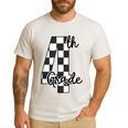 Checkered Fourth Grade Back To School Teachers Students Men's Casual T-Shirt White