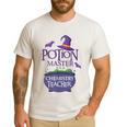 Chemistry Teacher Halloween Shirt School POTION MASTER Men's Casual T-Shirt White