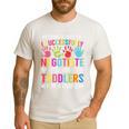 Childcare Teacher Negotiate With Toddlers Daycare Provider Men Women Girls Kids Men's Casual T-Shirt White