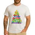 Christmas Tree Made Of Crayons School Teacher Life Student Men's Casual T-Shirt White Christmas Tree Made Of Crayons School Teacher Life Student Men's Casual T-Shirt White