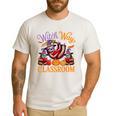 Way To Classroom Halloween Witch Three Cute Sloths Teacher Men's Casual T-Shirt White Way To Classroom Halloween Witch Three Cute Sloths Teacher Men's Casual T-Shirt White