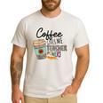 Coffee Gives Me Teacher Power Teacher Elementary Women Men's Casual T-Shirt White