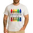 Colorful Crayon Kindergarten Team Tee For Teachers Students Men Women Kids Men's Casual T-Shirt White