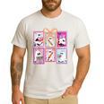 Coquette Bow Spooky Teacher Ghost Halloween Trick Or Teach Men's Casual T-Shirt White