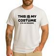 THIS IS MY COSTUME Eraser Teacher Halloween Costume Men's Casual T-Shirt White