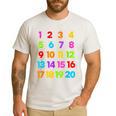 Counting 1-10 Learn To Count Number School Kids Teacher Men's Casual T-Shirt White
