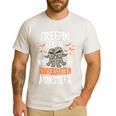 Creepin It Real Kindergarten Monsters Halloween Teacher Men's Casual T-Shirt White Creepin It Real Kindergarten Monsters Halloween Teacher Men's Casual T-Shirt White