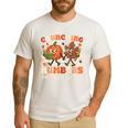 Crunching Numbers Just Like Leaves Pumpkin Fall Teacher Men's Casual T-Shirt White