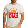 Cute Bilingual Spanish Teacher Buenos Dias Sunshine Men's Casual T-Shirt White Cute Bilingual Spanish Teacher Buenos Dias Sunshine Men's Casual T-Shirt White