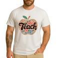 Cute Teacher With Apple Retro Teacher Kids Back To School Men's Casual T-Shirt White Cute Teacher With Apple Retro Teacher Kids Back To School Men's Casual T-Shirt White