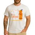 Cute Teacher Halloween For Women Men Teacher Pumpkin Men's Casual T-Shirt White