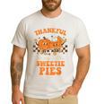 Cute Thanksgiving Teacher Thankful For My Sweetie Pies Mom Men's Casual T-Shirt White Cute Thanksgiving Teacher Thankful For My Sweetie Pies Mom Men's Casual T-Shirt White