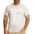 Dinosaurs Didn't Learn Art Art Teacher Men's Casual T-Shirt White Dinosaurs Didn't Learn Art Art Teacher Men's Casual T-Shirt White