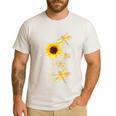 Dragonfly Sunflower Teacher Growth Mindset Choose To Shine Men's Casual T-Shirt White