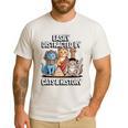 Easily Distracted By Cats & History Teacher Women Men Men's Casual T-Shirt White Easily Distracted By Cats & History Teacher Women Men Men's Casual T-Shirt White