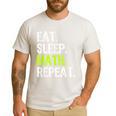 Eat Sleep Math Repeat Teacher Lover Men's Casual T-Shirt White Eat Sleep Math Repeat Teacher Lover Men's Casual T-Shirt White