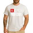 El Professor Money Costume Profesor Glasses Men Teacher Gift Men's Casual T-Shirt White El Professor Money Costume Profesor Glasses Men Teacher Gift Men's Casual T-Shirt White