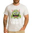 Eye Survived 100 Days Of School Monster Lover Teacher Kids Men's Casual T-Shirt White Eye Survived 100 Days Of School Monster Lover Teacher Kids Men's Casual T-Shirt White
