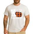 Fall Kindergarten Teacher K Is For Buffalo Plaid Pumpkin Men's Casual T-Shirt White