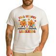 Fall In Love With Learning Teacher Student Autumn Pumpkin Men's Casual T-Shirt White Fall In Love With Learning Teacher Student Autumn Pumpkin Men's Casual T-Shirt White