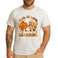 Fall In Love With Reading Book Autumn Pumpkins And Teachers Men's Casual T-Shirt White Fall In Love With Reading Book Autumn Pumpkins And Teachers Men's Casual T-Shirt White