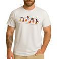 Fall Music Teacher Halloween Pumpkin Music Note Fall Teacher Men's Casual T-Shirt White Fall Music Teacher Halloween Pumpkin Music Note Fall Teacher Men's Casual T-Shirt White