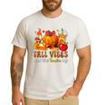Fall Vibes Costume Teacher Thanksgiving Leopard Gnome Men's Casual T-Shirt White