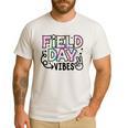 Field Day Vibes For Teacher Kids Happy Field Day 2025 Men's Casual T-Shirt White Field Day Vibes For Teacher Kids Happy Field Day 2025 Men's Casual T-Shirt White