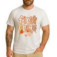 First Grade Fall Floral Coquette Bow Teachers Students Men's Casual T-Shirt White