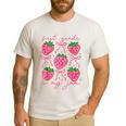 First Grade Is My Jam Strawberry First Grade Teacher Women Men's Casual T-Shirt White