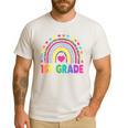 First Grade Rainbow Girls Boys Teacher Team 1st Grade Squad Men's Casual T-Shirt White First Grade Rainbow Girls Boys Teacher Team 1st Grade Squad Men's Casual T-Shirt White