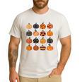 Folk Art Pumpkins Teacher Nurses Admin Witch Halloween Cute Men's Casual T-Shirt White