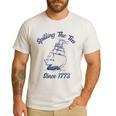 Fun 4th Of July Spilling The Tea Since 1773 History Teacher Men's Casual T-Shirt White Fun 4th Of July Spilling The Tea Since 1773 History Teacher Men's Casual T-Shirt White