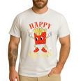 Fun Teacher Happy Fri Yay French Fries Friday Lovers Men's Casual T-Shirt White